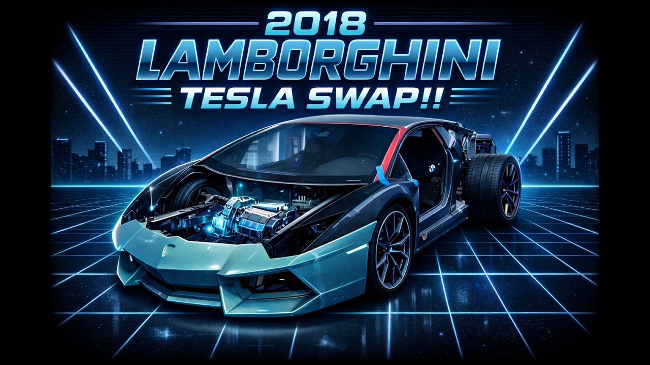 Эпизод 9. Установка запчастей Tesla для Lamborghini Aventador SV!