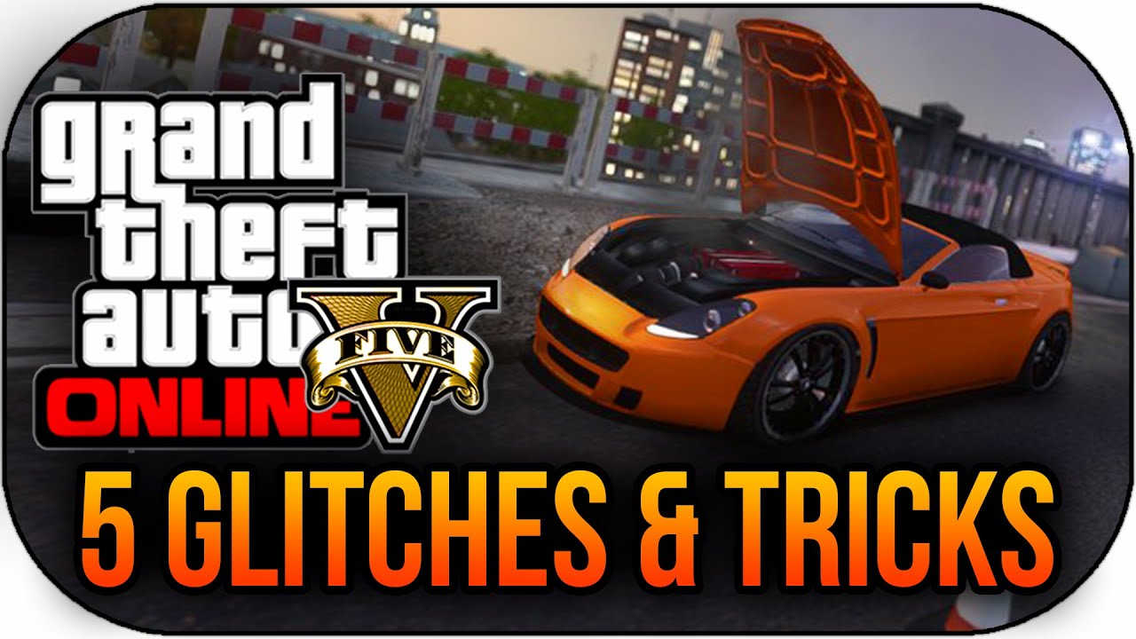 GTA 5 Online - 5 Fun Glitches & Tricks SecretSpots,BackflipTank & More ! (GTA 5 Glitches)
