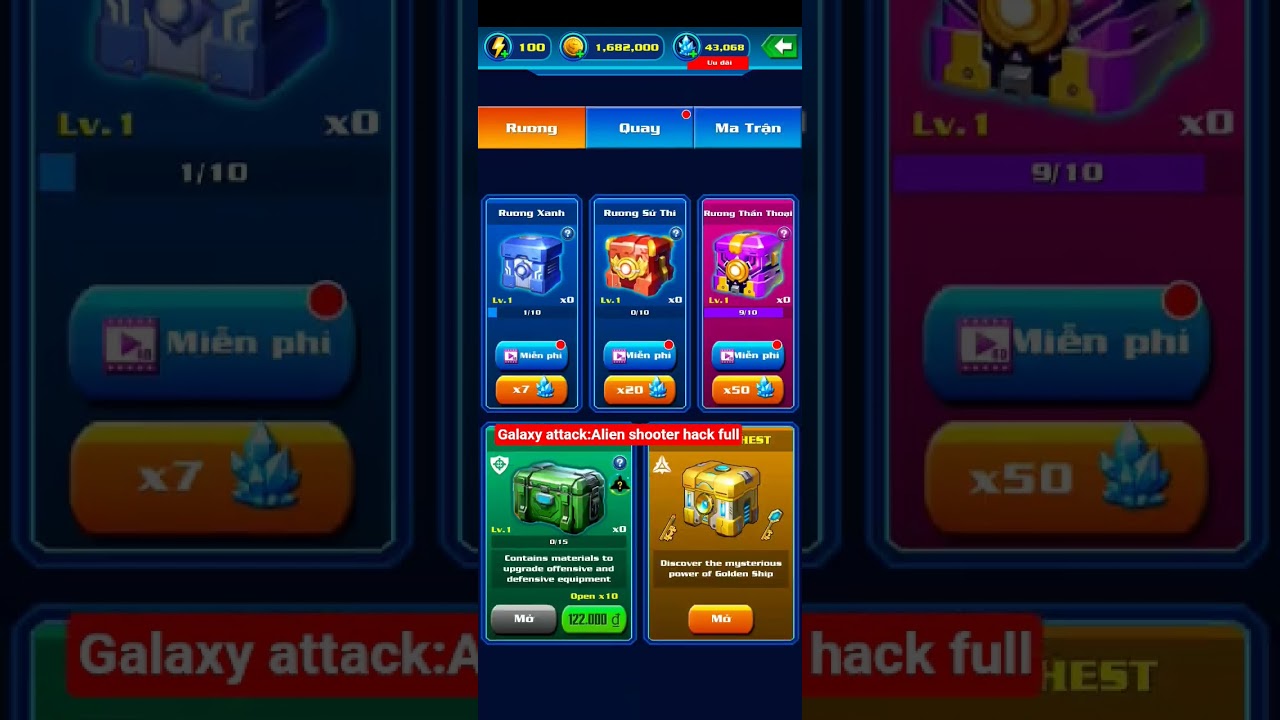 Galaxy attack:Alien shooter hack full #hackgame #games #vancuongmoder #gaming