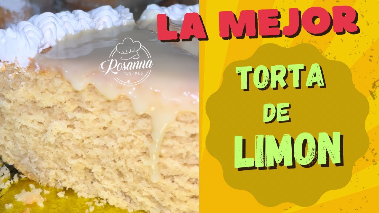 No encontrarás una receta tan fácil y rica como esta, torta de limón