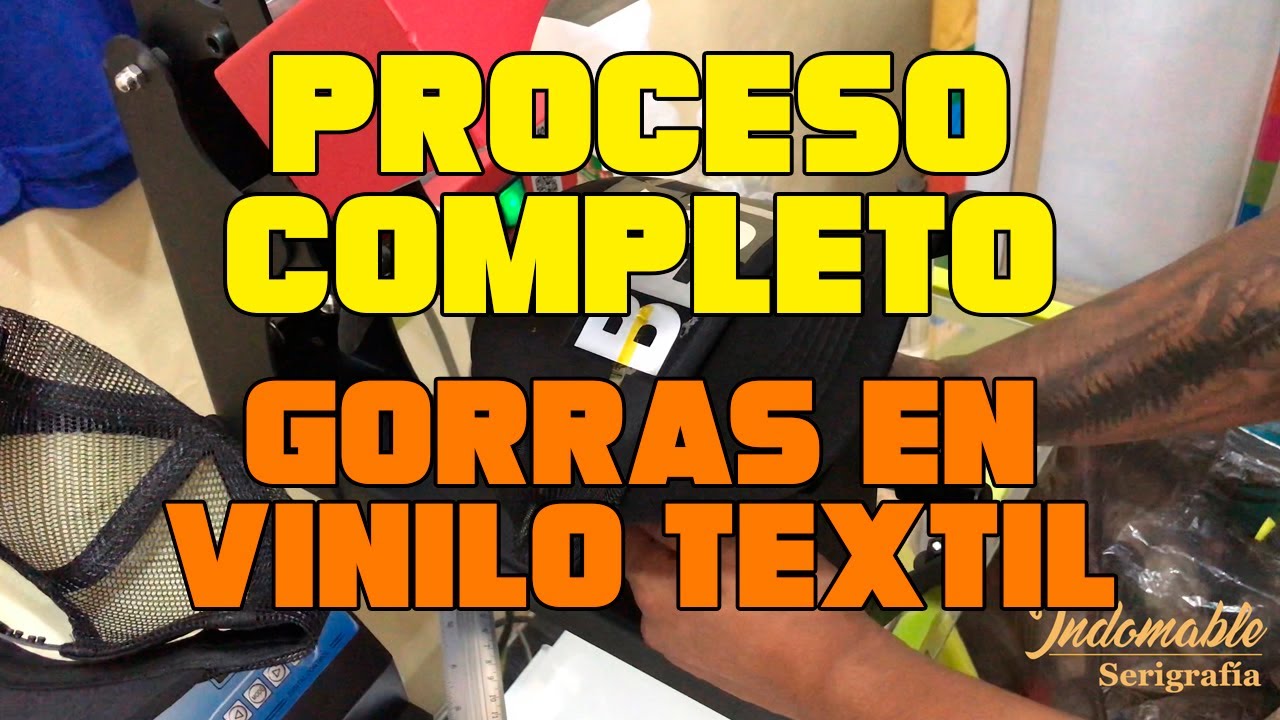 🧢 GORRAS EN VINILO TEXTIL - gorras completamente negras que no se pueden sublimar... 🤦‍♂️