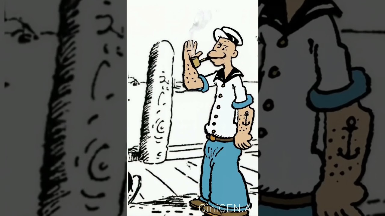 Popeye is now Public Domain (AI animation)