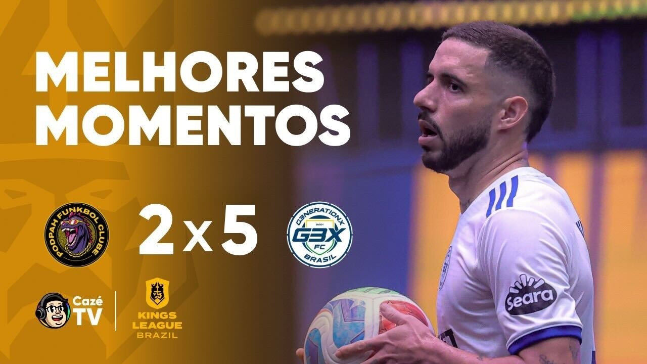 MELHORES MOMENTOS: PODPAH FUNKBOL 2 X 5 G3X | KINGS LEAGUE BRASIL 2026 - 2º SPLIT | 2ª RODADA