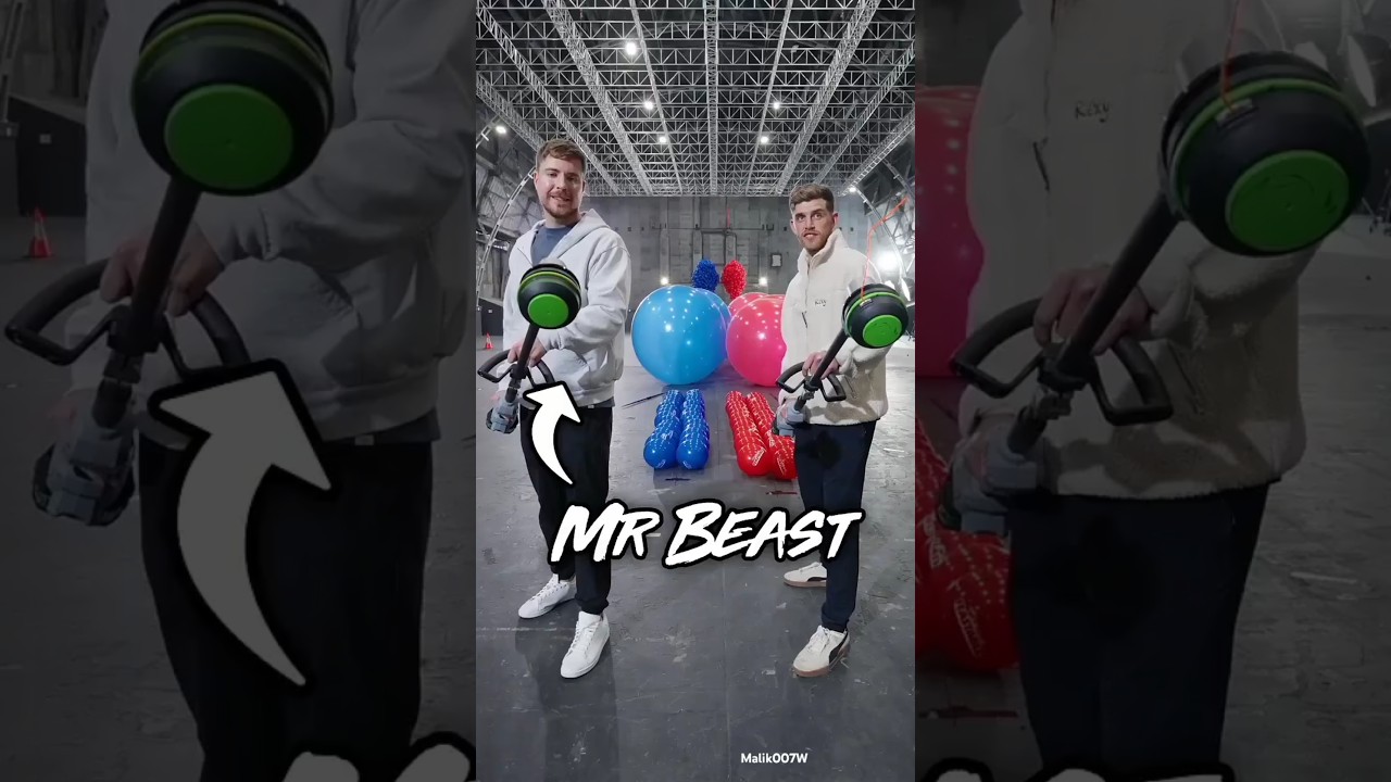 I Built the World's Largest Balloon Pop Game! #mrbeast #youtubeshorts #viralvideo