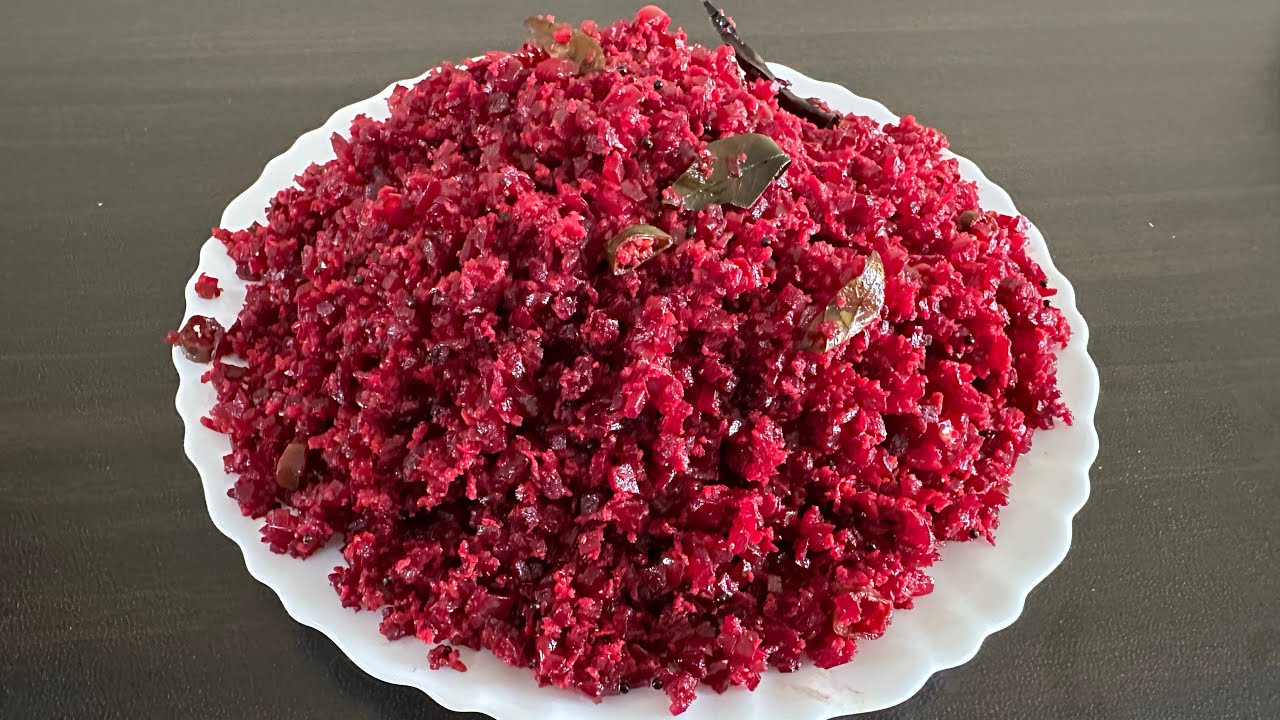 ബീറ്റ്റൂട്ട് തോരൻ / Beetroot Thoran Kerala Style / Beetroot Recipes / Vegetarian /DELICIOUS RECIPES