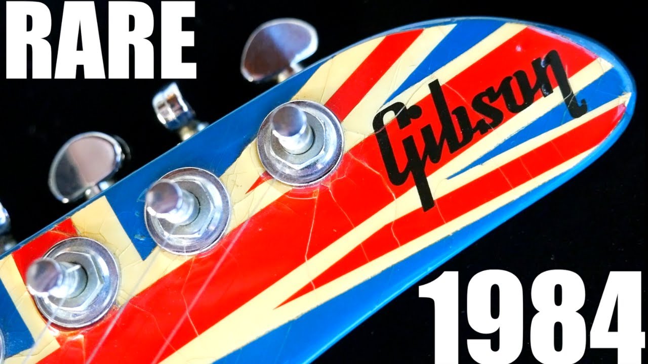 Я должен был купить это немедленно! | Гитара Gibson Union Jack Explorer Designer Series 1984 года...