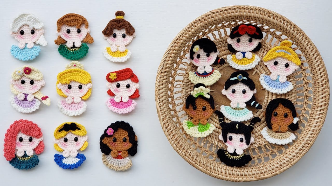 Crochet Princess Hair Clip | Crochet Brooch | SpringDay DIY