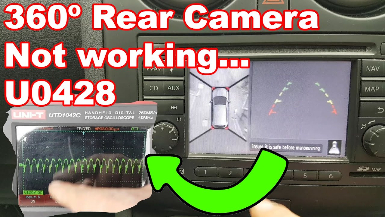 Nissan Qashqai 360 rear camera not working... Fault finding and repair.
