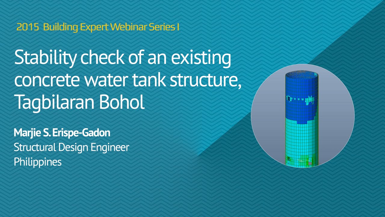 stability check of an existing concrete water tank structure - midas Gen expert webinar