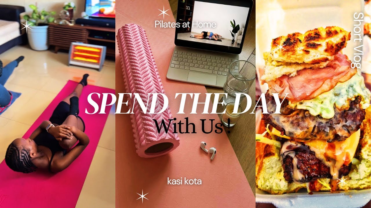 PRODUCTIVE MORNING WITH US | PILATES AT HOME & TRYING OUT KASI FINDING BALANCE