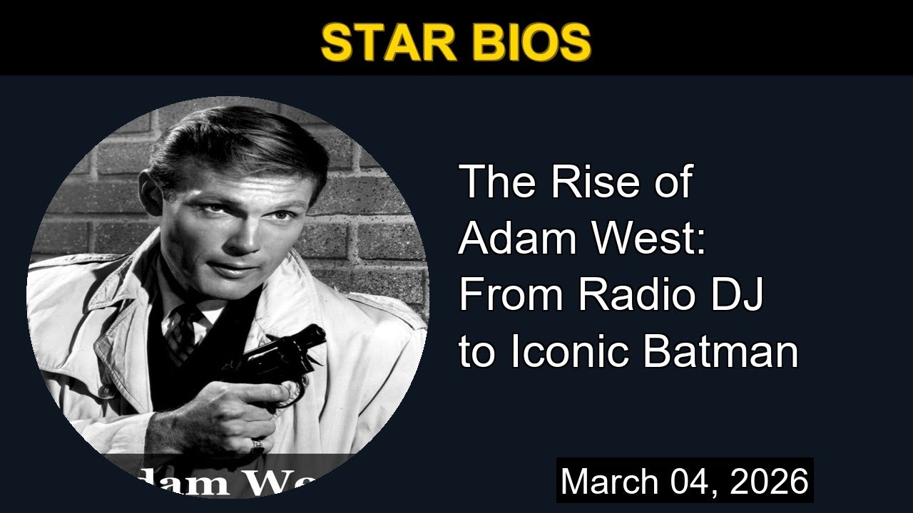 The Rise of Adam West: From Radio DJ to Iconic Batman | Star Bios