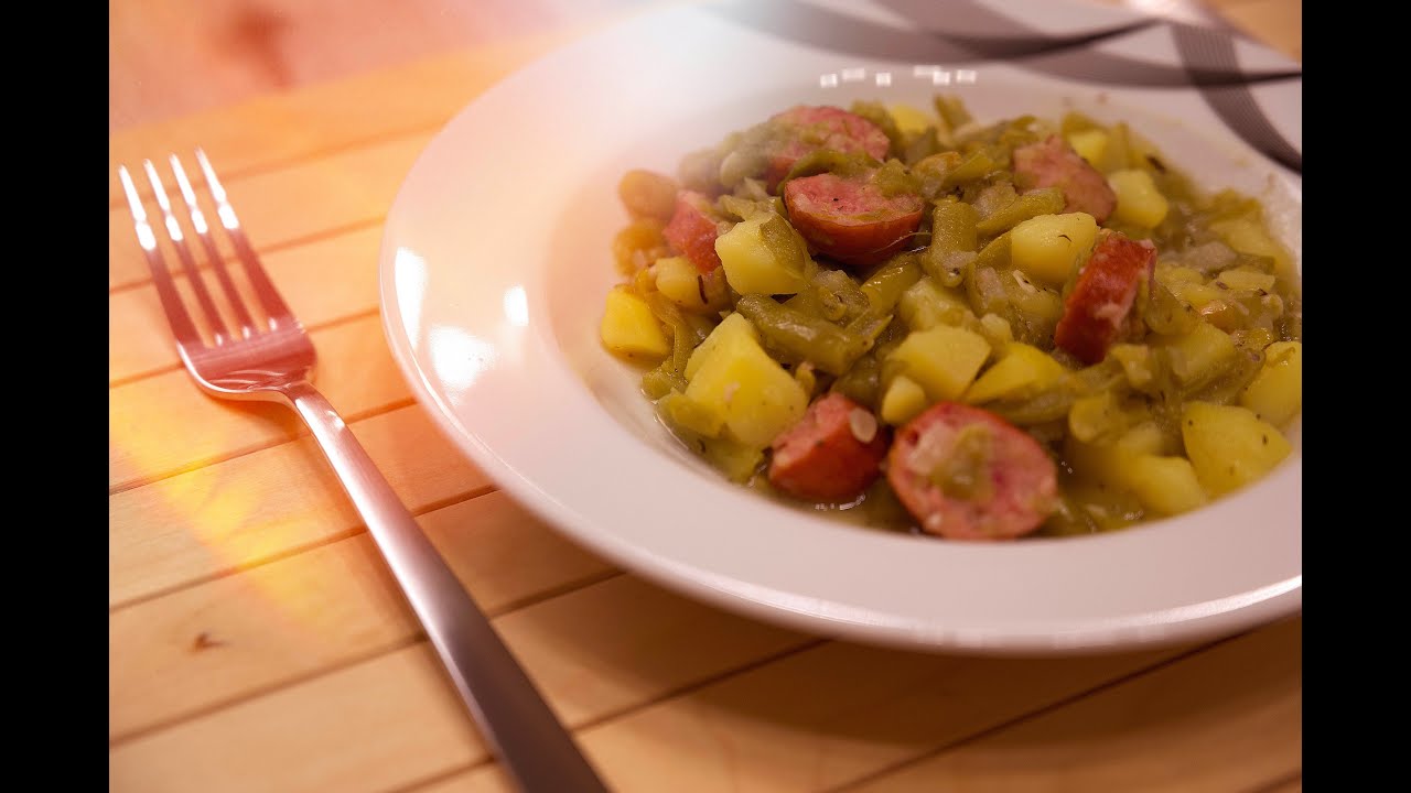 Bohneneintopf mit Mettenden