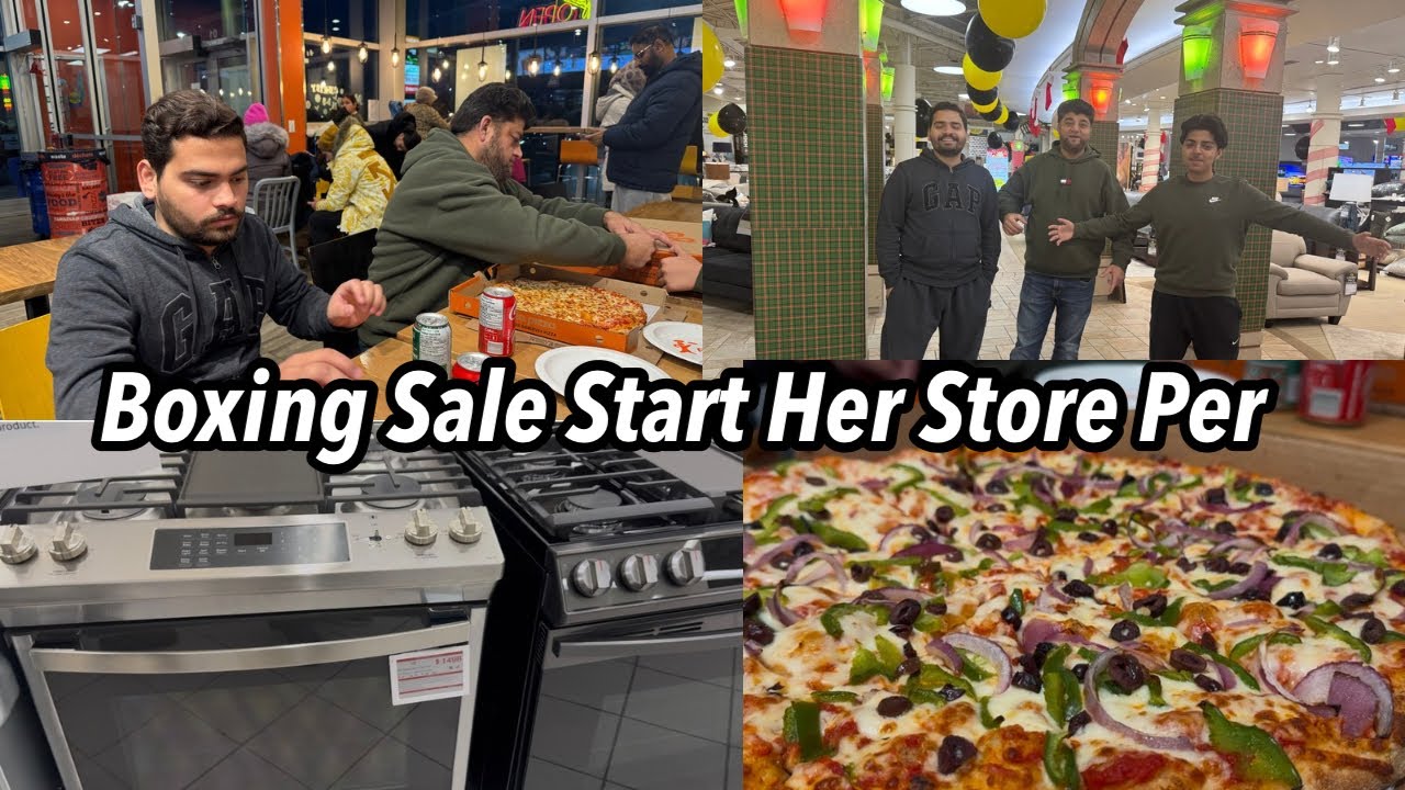 Gas Stove Lainay Gai Pre Boxing Day Sale Start No Tax In Canada 🇨🇦 Pizza Party 🍕 Beti Kay Liya Sofa