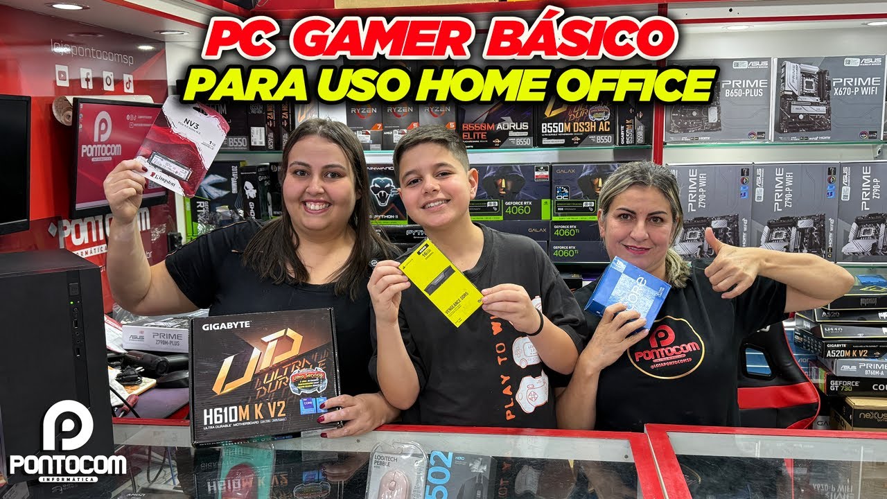 PC GAMER B&Aacute;SICO PARA HOME OFFICE! PONTOCOM INFORM&Aacute;TICA!