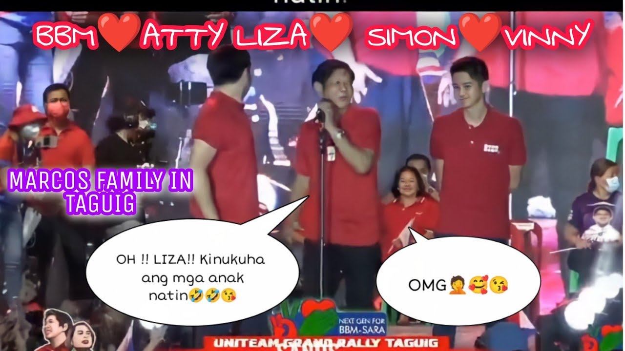 BBM❤️ATTY. LIZA❤️SIMON❤️ VINNY in Taguig 🥰 #simonmarcos #vincentmarcos #bbm #lizamarcos #uniteam