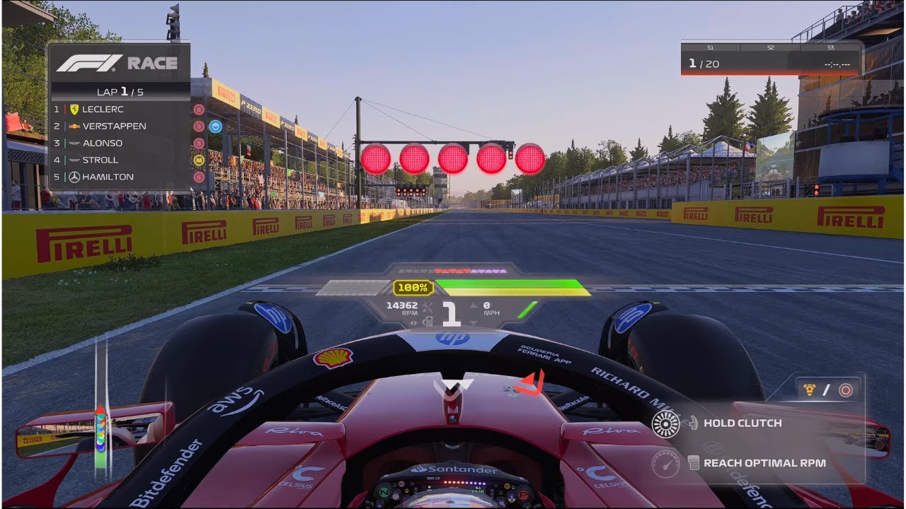 Charles vs Verstappen 🔥 | Lap 1–3 Highlights | F1 24 Italian GP