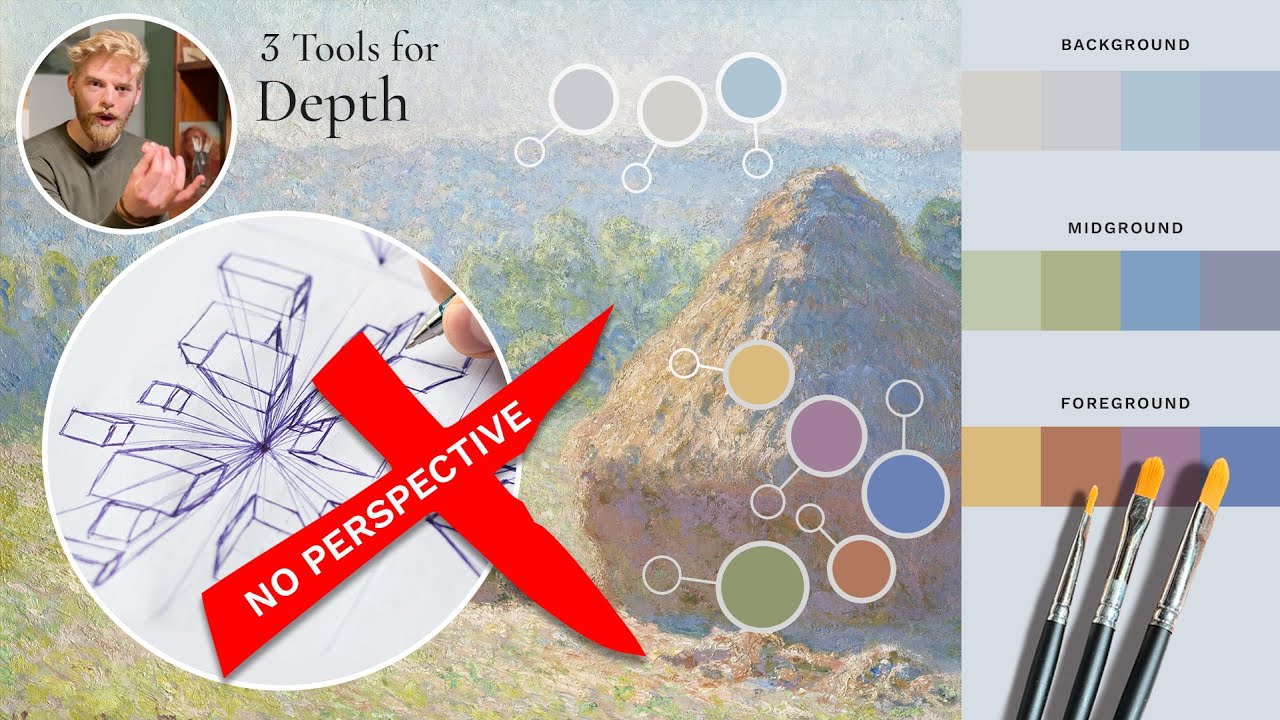 Create Depth WITHOUT Perspective! Landscape Oil Paintings