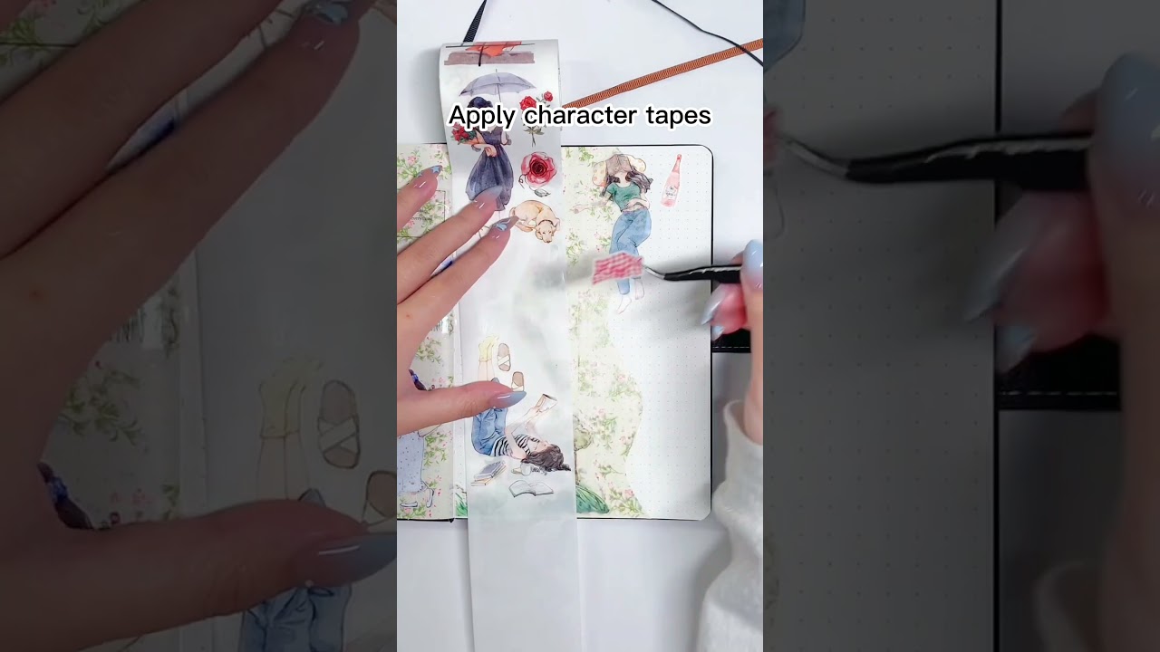 Washi tape ideas #asmr #scrapbook #journalwithme #journal #journaling #scrapbooking