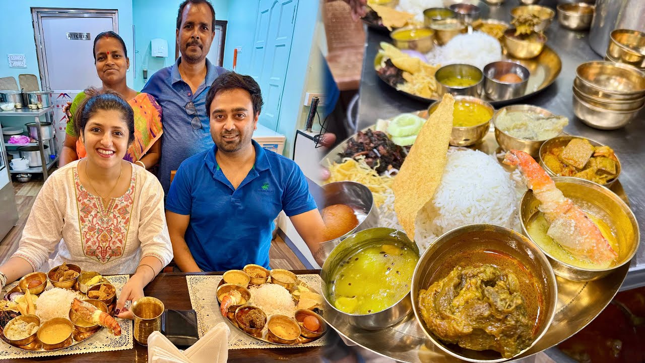 সঞ্জিতদার নতুন Restaurant 🎉🥳 | এঁচড় চিংড়ি, মটন, গলদা মালাইকারী দিয়ে ২৯৯ টাকার থালি