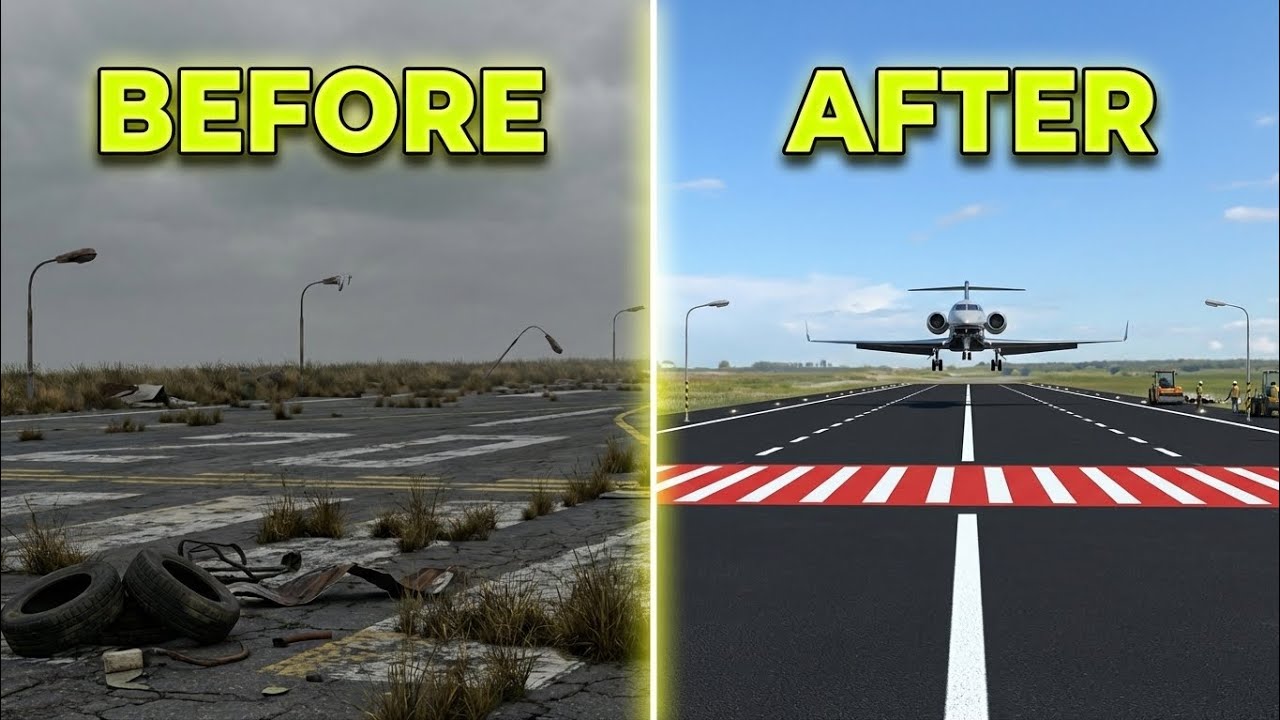 Transforming an Abandoned Airport Runway into a Modern Jet Landing Strip