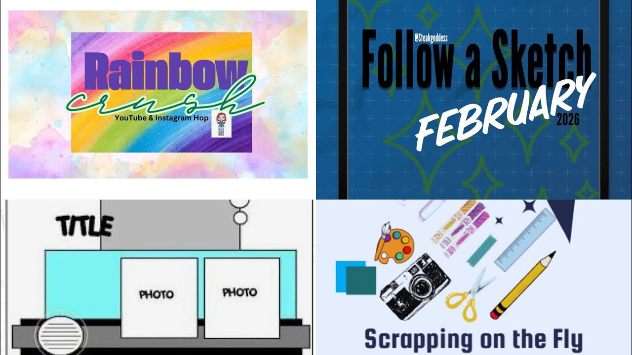 Rainbow Crush (Red)/Follow a Sketch, февраль - 18.02.2026 - Весело, весело и ярко