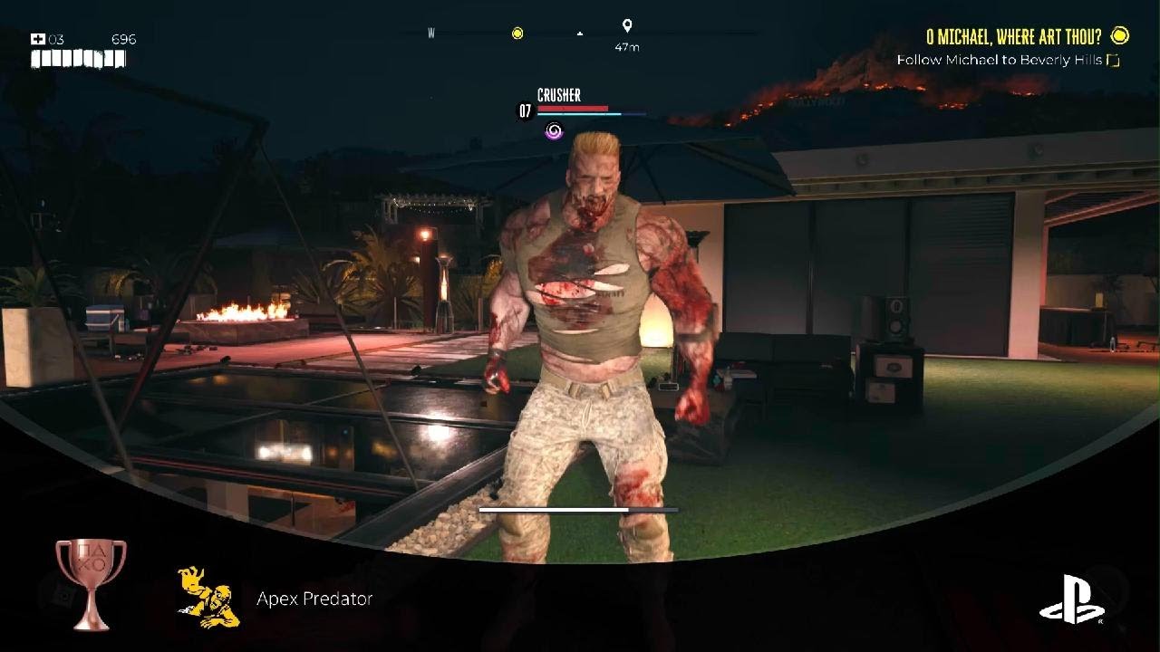 Dead Island 2 Ps5 apex predator bronze trophy