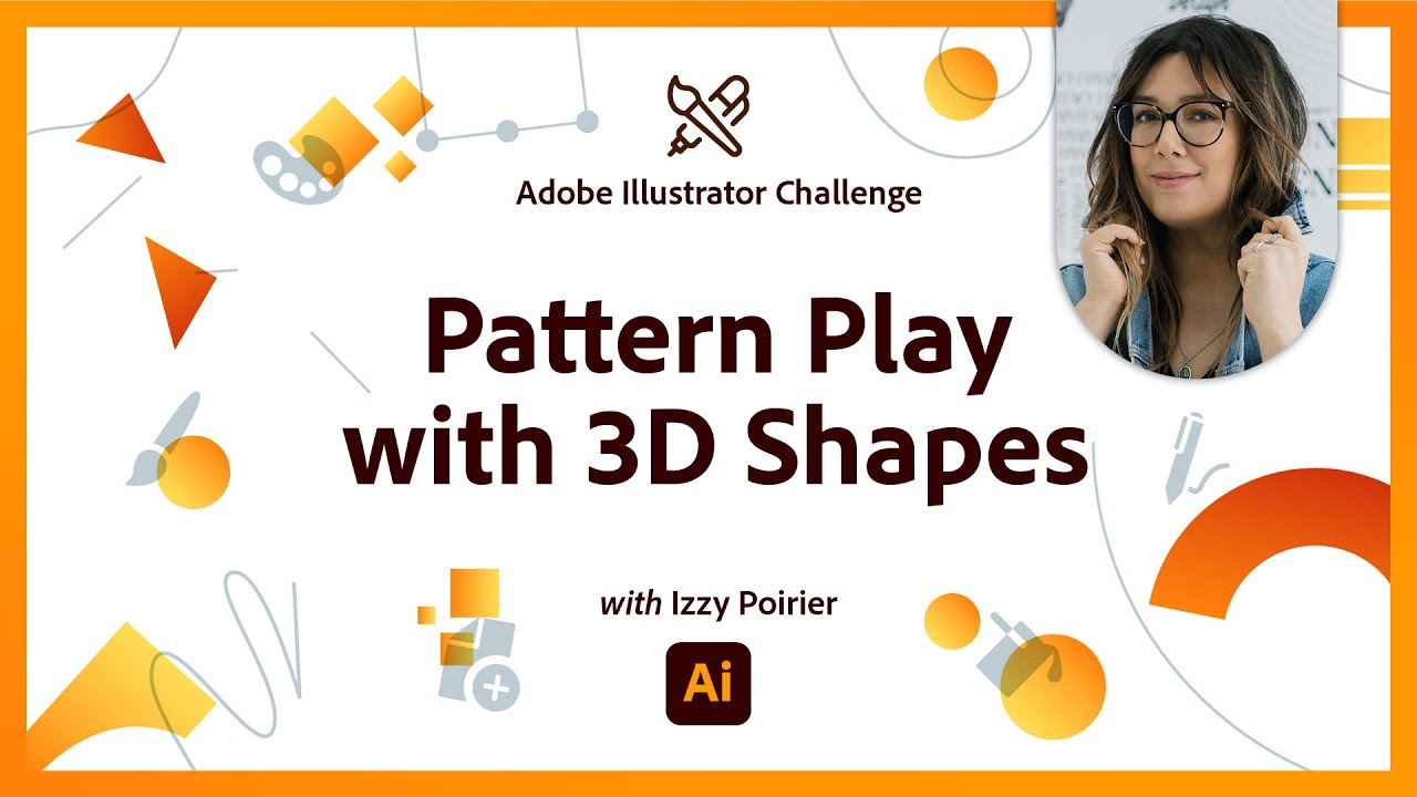 Pattern Play with 3D Shapes | Illustrator Challenge