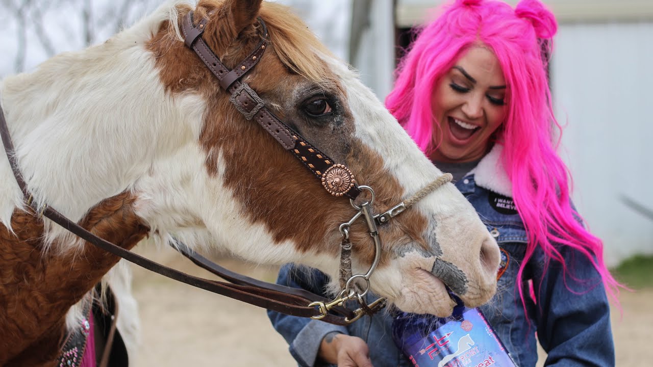 RIDING MY RESCUE HORSE FOR THE FIRST TIME!