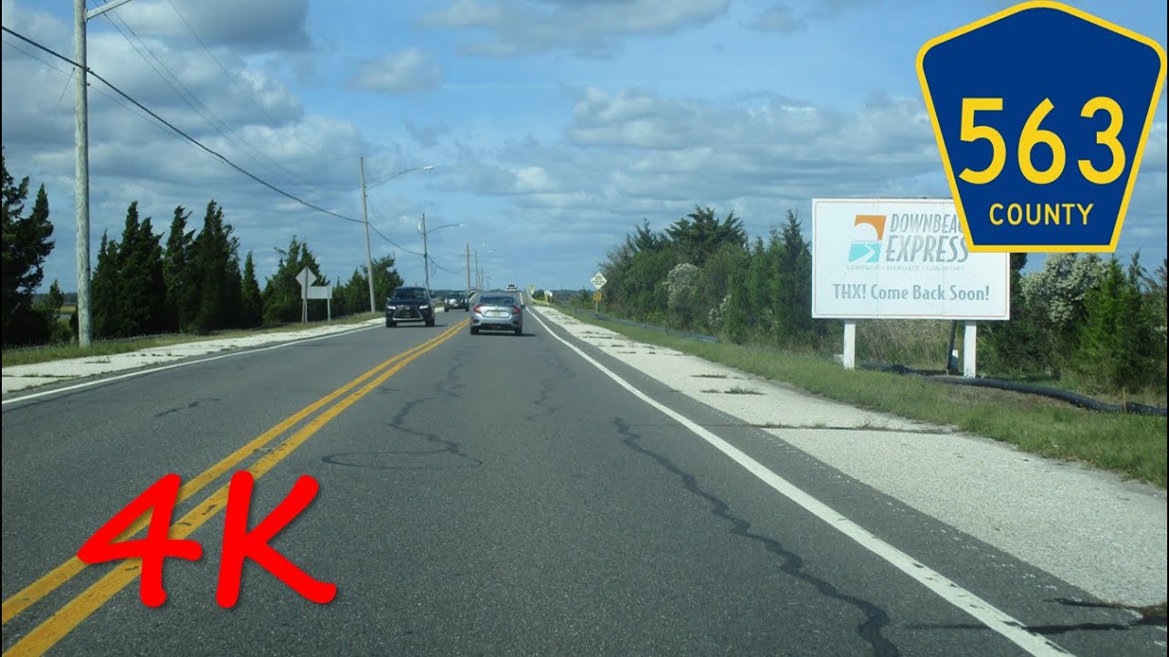 ⁴ᴷ Downbeach Express Toll Bridge (CR 563) northbound [4K VIDEO]