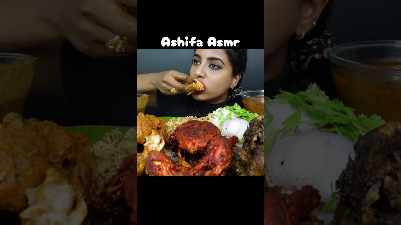 ASMR: EATING SPICY CHICKEN CURRY 🔥 BASMATI RICE || #shorts #mukbangn#asmreating #mukbangasmr#asmr