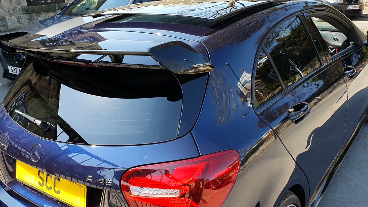 CAVANSITE BLUE A45 AMG PREMIUM WITH NIGHT PACKAGE!