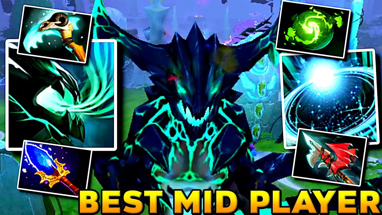 Best Mid Player Outworld Destroyer Astral Scepter Combo Broken Game - Dota 2