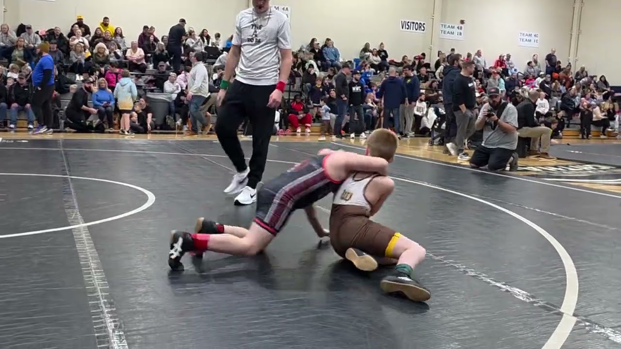 Nathan's first win of the day. #wrestling #youthwrestling #youthfitness #motivation