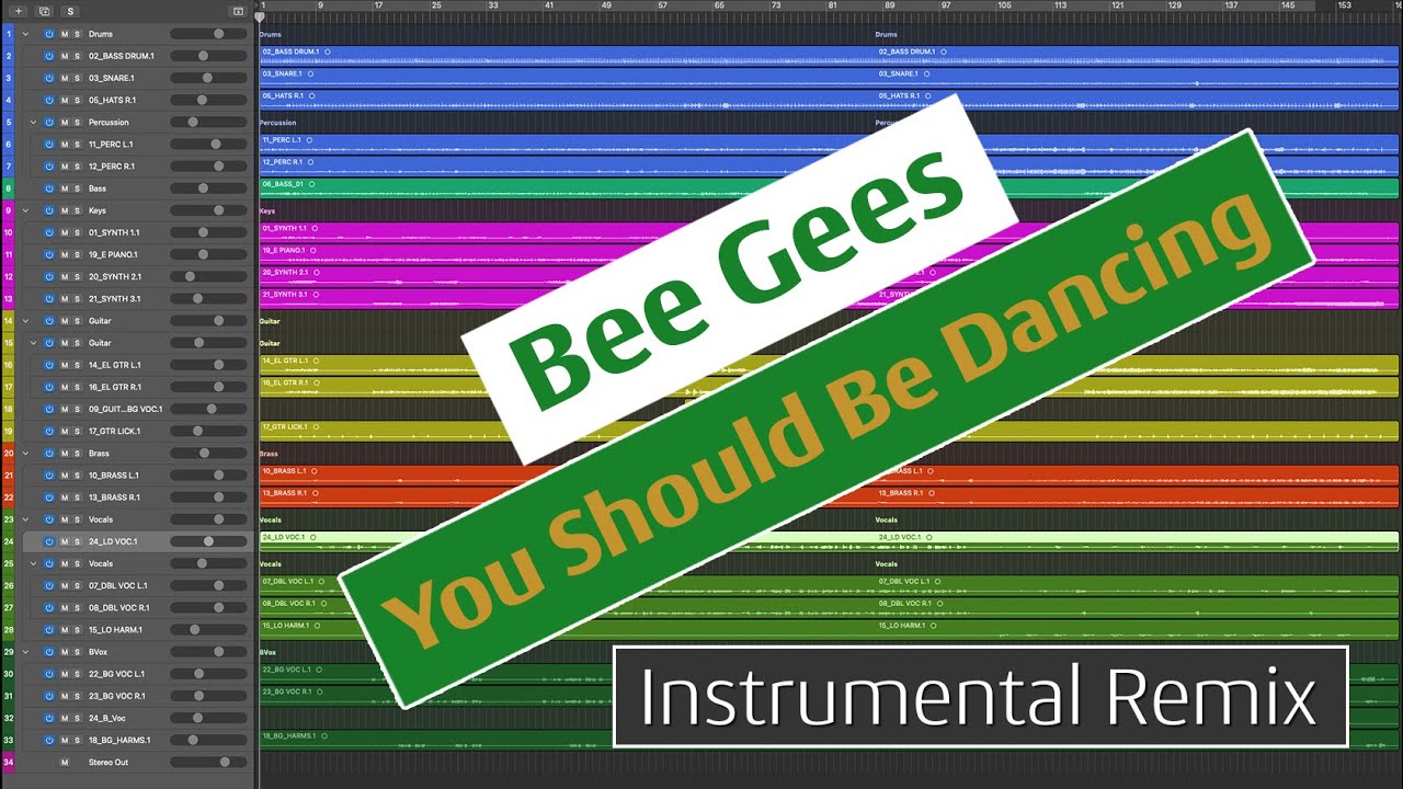 Bee Gees - You Should Be Dancing (Instrumental Remix)