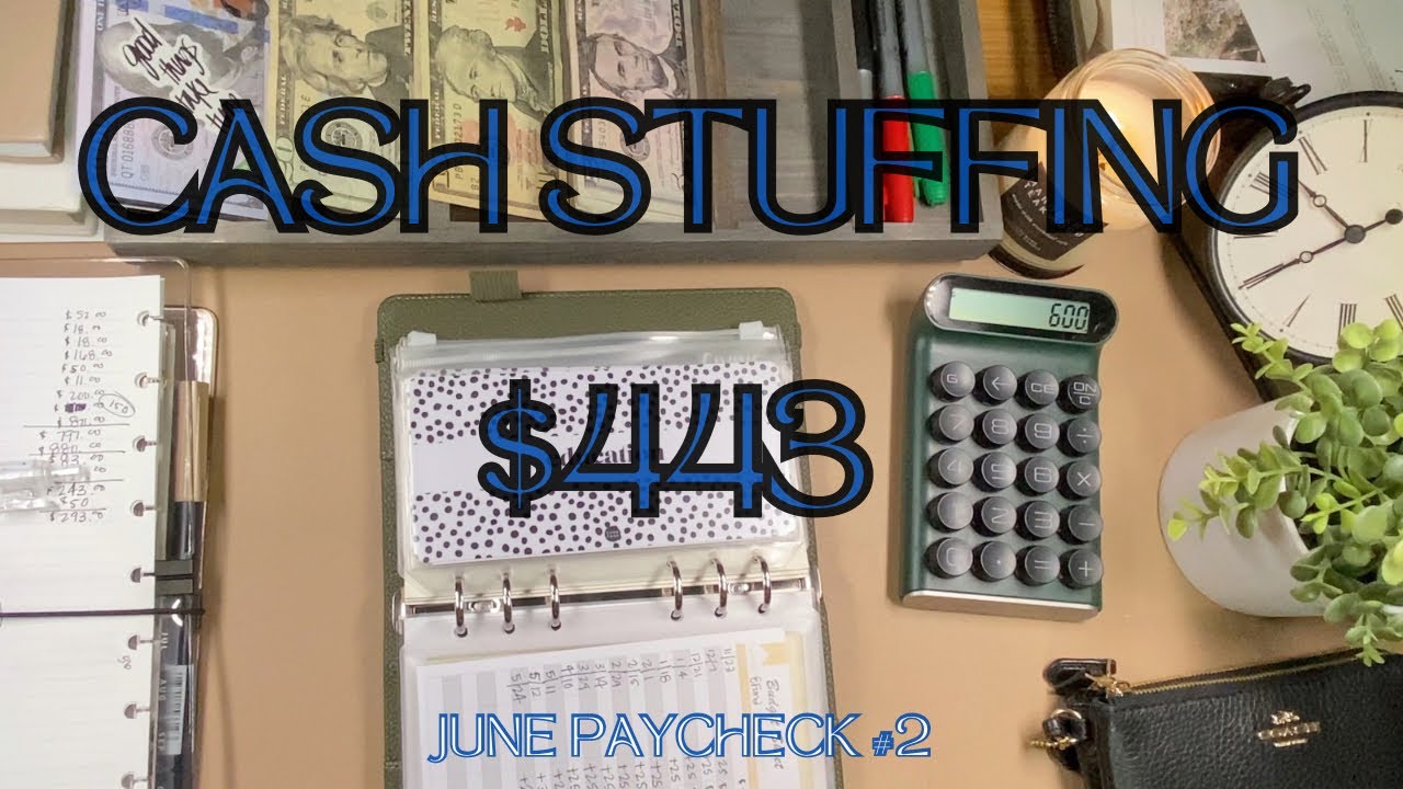 CASH STUFFING $434 | JUNE PAYCHECK #2 | #lowincome