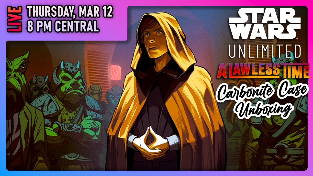 DUD OR GLORY? A Lawless Time is here! Star Wars Unlimited Carbonite Case Opening Livestream