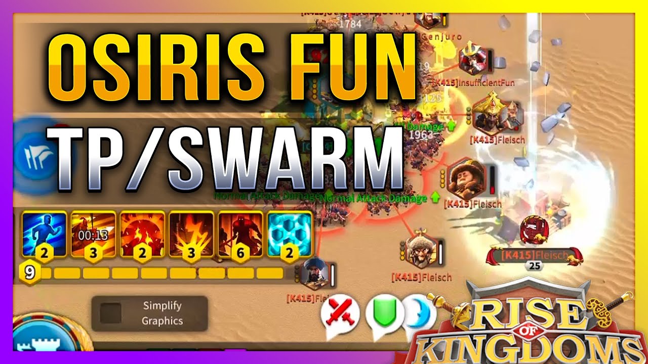 Osiris Fun: TP & SWARM - Rise of Kingdoms ROK Fleisch