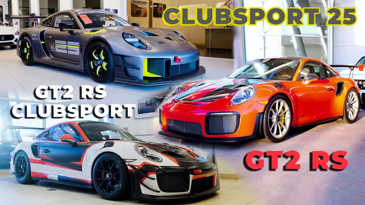 Battle of the Porsches! | Comparing the GT2 RS ClubSport, ClubSport 25, & GT2 RS Street Car