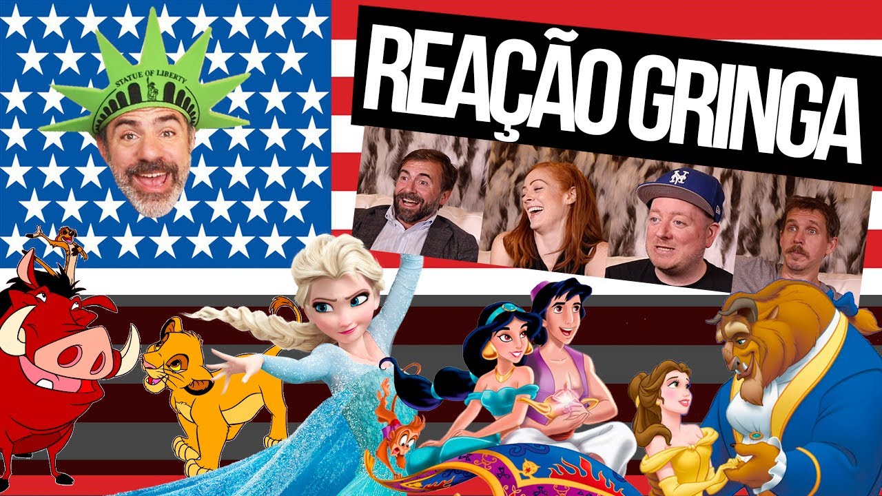 GRINGOS REAGEM A MÚSICAS DA DISNEY EM PORTUGUÊS