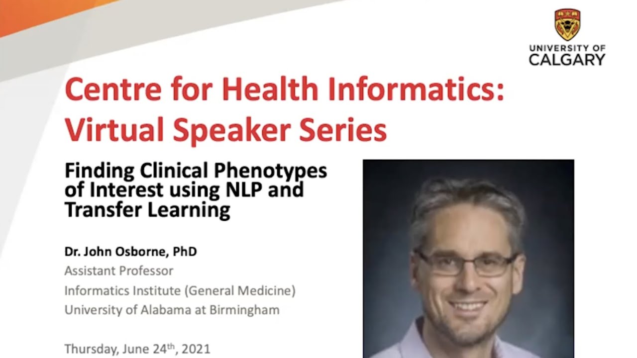 CHI Virtual Speaker Series: Finding Clinical Phenotypes of Interest