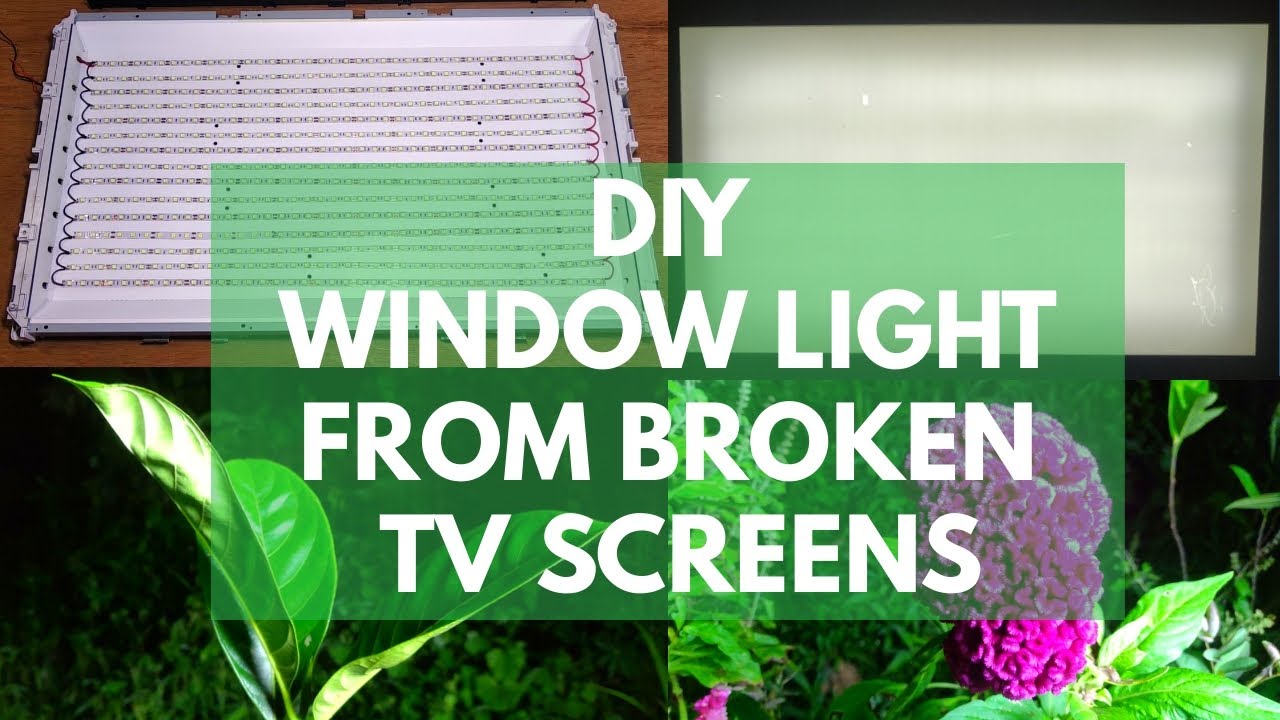 DIY Window light from broken TV Screens | Artificial daylight | DIY fake window light