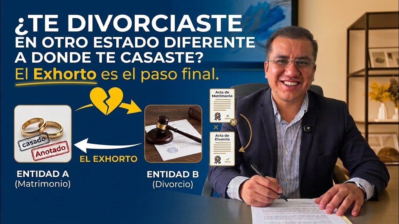 Exhorto para ANOTACIÓN de DIVORCIO - Pasos para realizar el trámite.