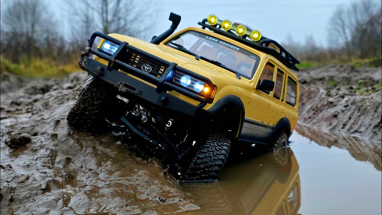 Это точно НЕ ЯПОНСКИЙ КРУЗАК. Тест бюджетного LC80 1/12 4х4 на бездорожье.