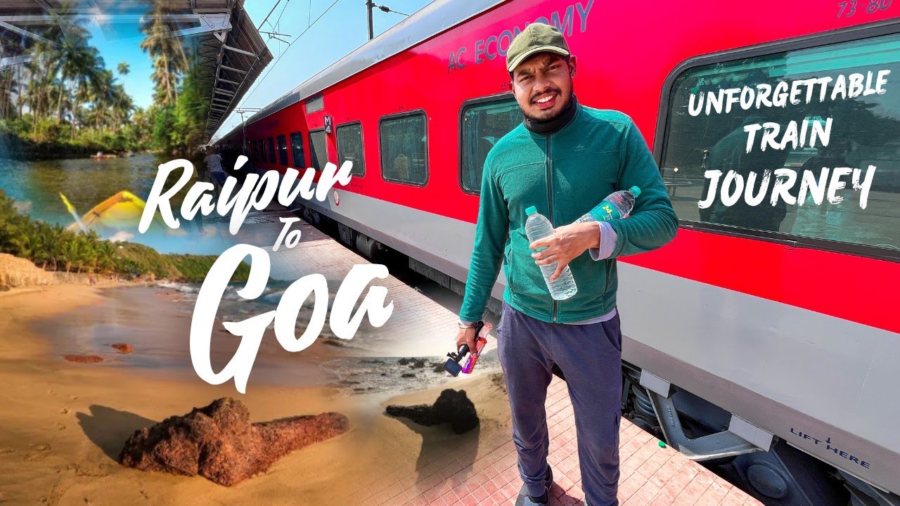 Raipur to Goa Train Journey (South Goa Madgaon railway station)first experience.