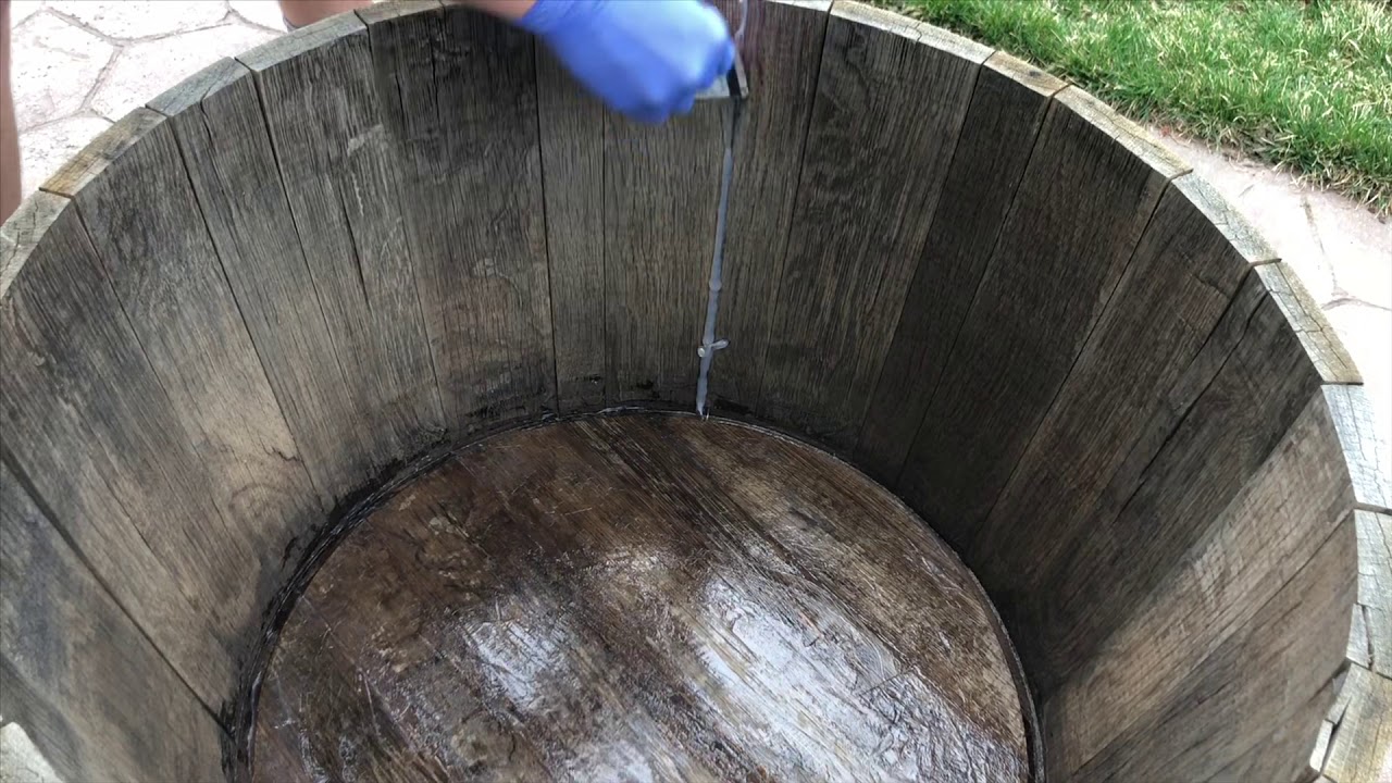 DIY BARREL FISH POND