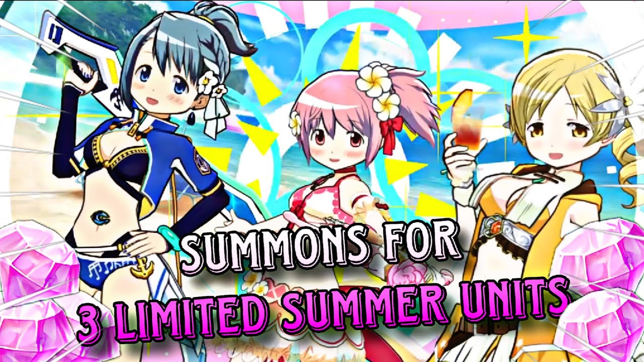 Can I Get All 3 Limited Summer Units with 60k+ Gems? 🙌✨ | Puella Magi MADOKA MAGICA MAGIA EXEDRA