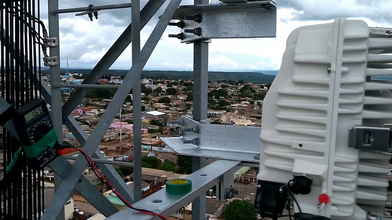 Trabalho  em Altura, alinhamento de Rádio digital Nokia, Huawei, Nec, Nera,
