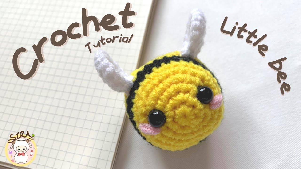Crochet amigurumi | Little bee tutorial 🐝 สอนถักผึ้งน้อย (Beginner-friendly)
