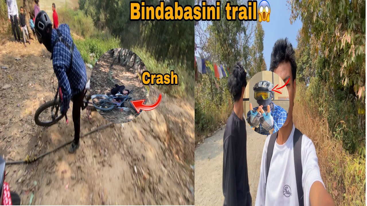 Khatra vo bindabasini trail😱😱#vlog #downhill #mtblife #riders @mtbriderboy2-1 @hkvlogs--9-y5x 