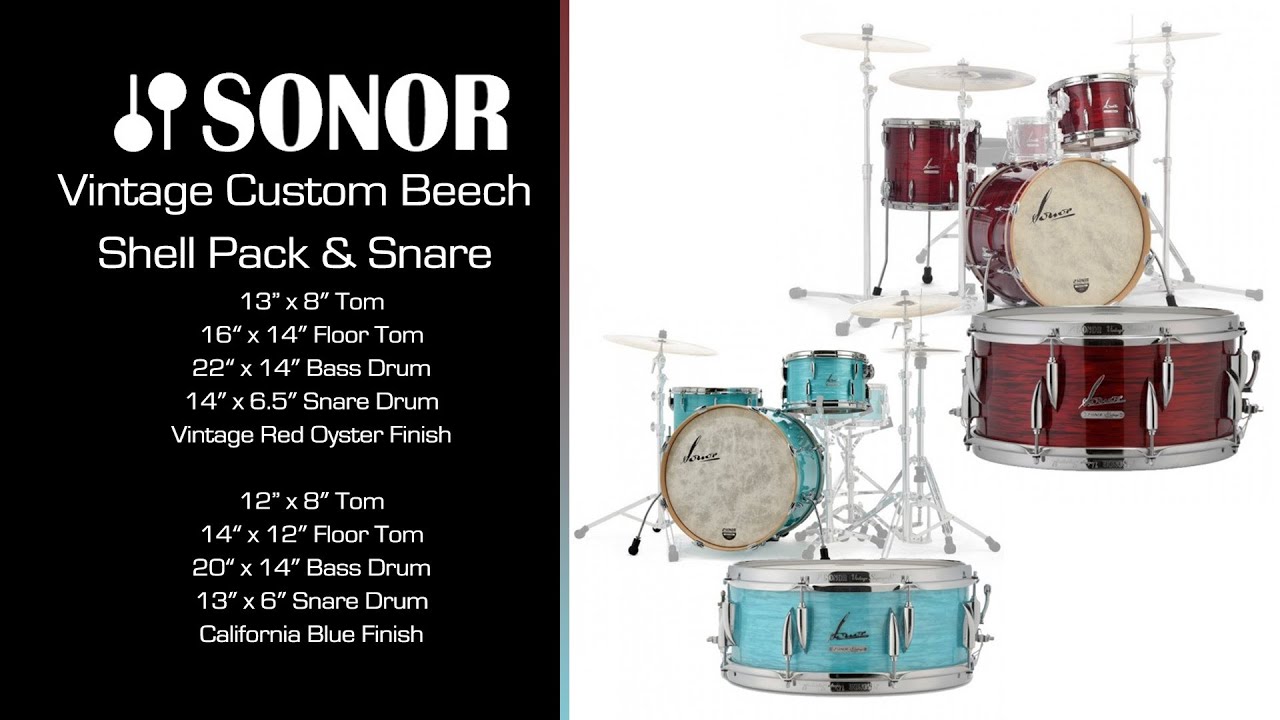 Sonor Vintage Beech (Little VS Large) Demo